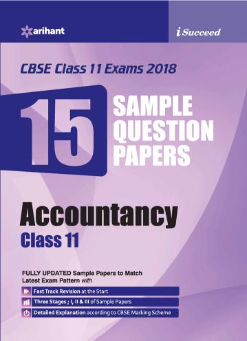 Arihant I-Succeed 15 Sample Question Papers CBSE ACCOUNTANCY Class XI